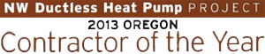 Hendrix is the NW Ductless heat pump contractor of the year in Corvallis OR.
